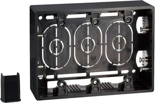 ニュー・エフモール 付属品 露出ボックス 3個用 深型 ブラック SFBF3W