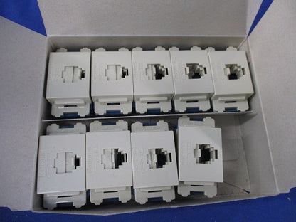 埋込テレホンモジュラジャック(9個入)(キズ・汚れ有) National WNT15669