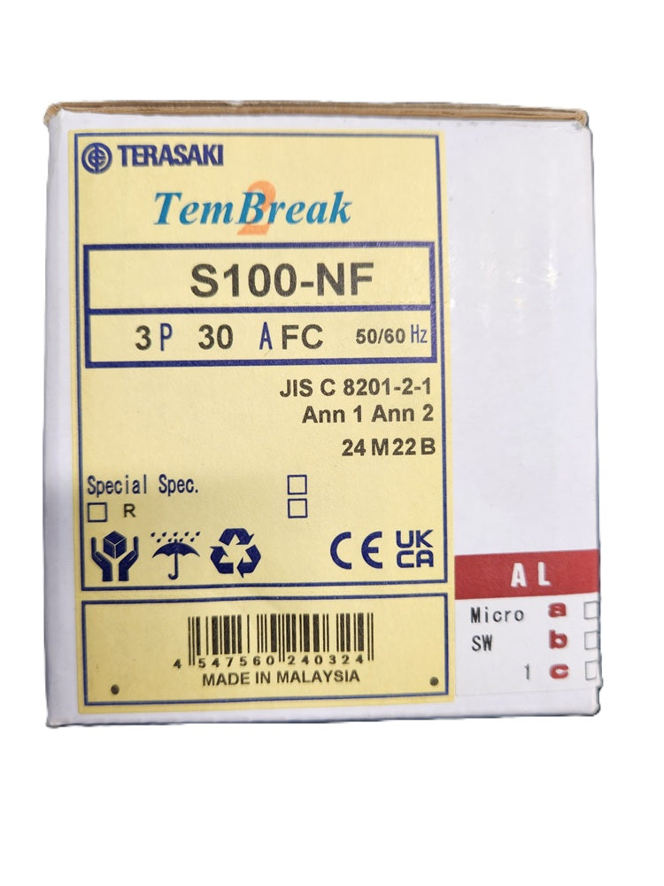 TemBreak2 ノーヒューズブレーカ 汎用品シリーズ 汎用形 AL S100-NF3P30AFC