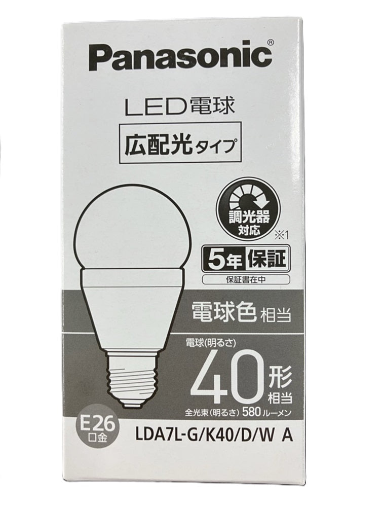 LED電球 電球色 LDA7L-G/K40/D/WA