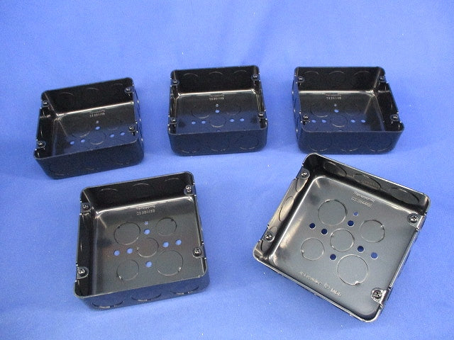 塗装大型四角アウトレットボックス浅型(5個入)(キズ有) DS38446B