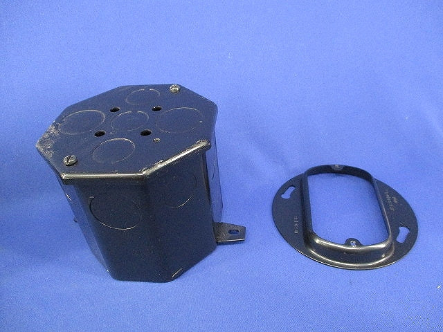 塗装八角コンクリートボックス・スイッチカバーセット(8セット入)(キズ・汚れ有) DS3690B他