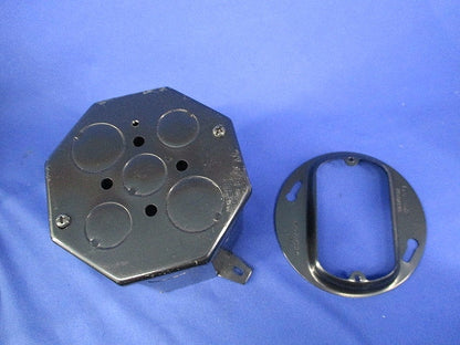 塗装八角コンクリートボックス・スイッチカバーセット(8セット入)(キズ・汚れ有) DS3690B他