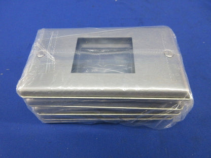 新金属角型埋込コンセントプレート(9枚入)(新品未開封) WN7521