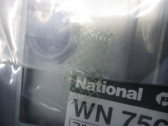 新金属大穴電話線プレート(取付枠付)2連(2枚入)(新品未開封)National WN7562