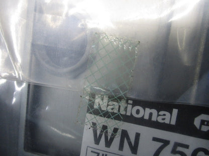 新金属大穴電話線プレート(取付枠付)2連(2枚入)(新品未開封)National WN7562