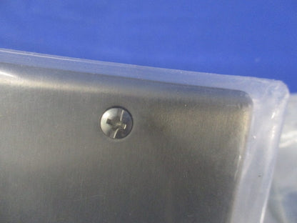 新金属大穴電話線プレート(取付枠付)2連(2枚入)(新品未開封)National WN7562