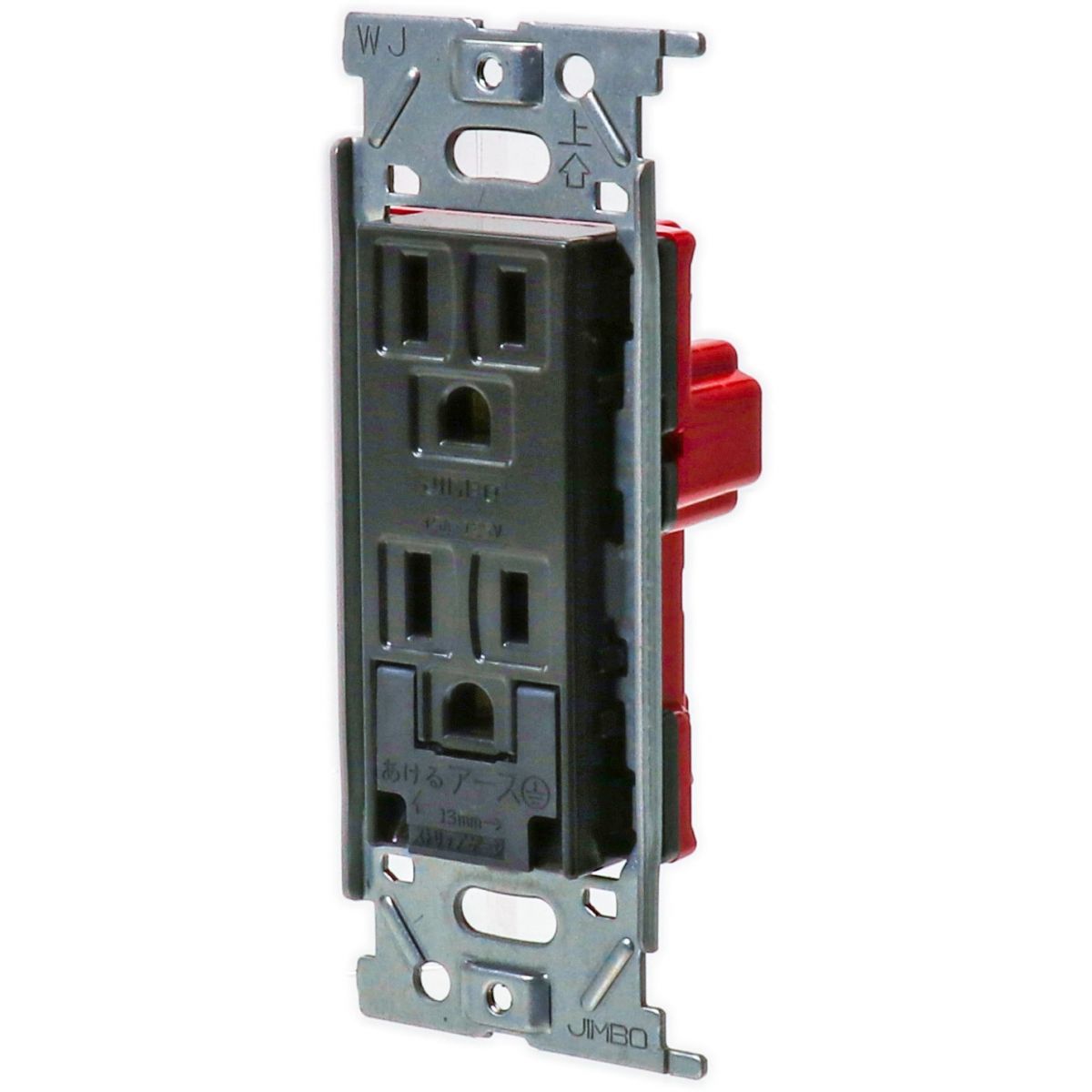 埋込アースターミナル付接地ダブルコンセント ソフトブラック JEC-BN-55GE-SB