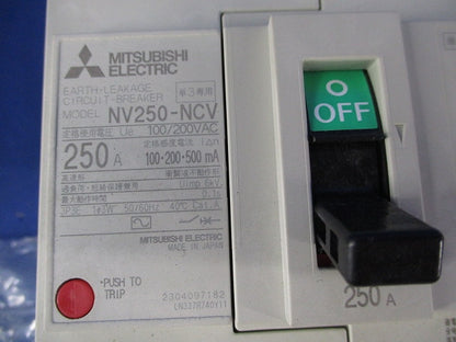単3中性線欠相保護付漏電ブレーカー3P250A NV250-NCV