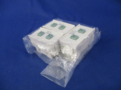 電話用埋込モジュラジャック(3個入)(ピュアホワイト)(新品未開封) JEC-BN-WUJ2-PW