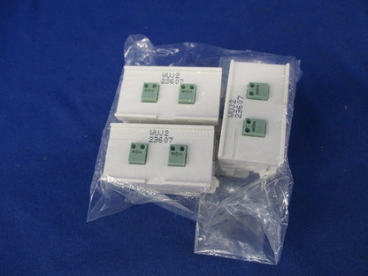 電話用埋込モジュラジャック(3個入)(ピュアホワイト)(新品未開封) JEC-BN-WUJ2-PW