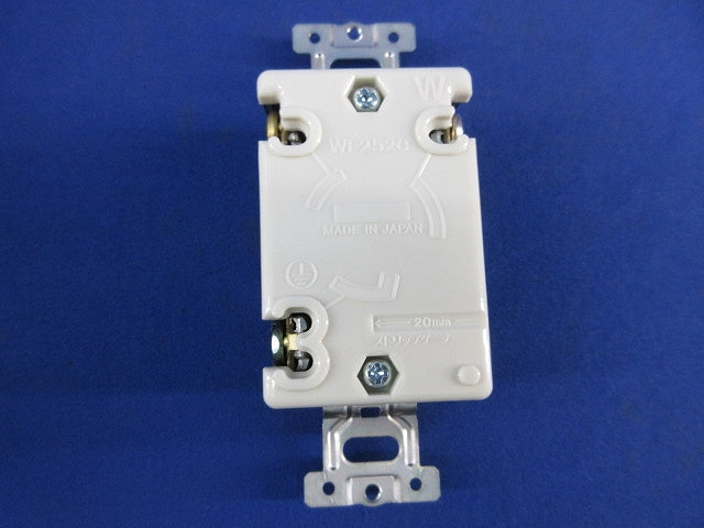 接地2P20A引掛埋込コンセント(5個入) WF2520