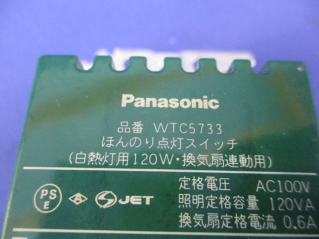 ほんのり点灯スイッチ(白熱灯用120W・換気扇連動) WTC5733