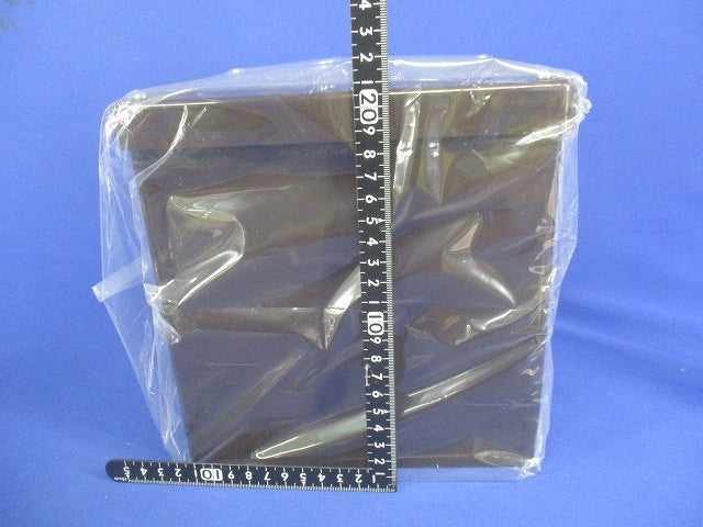 正方形防水プールボックス カブセ蓋・ノック無 200×200×200mm チョコレート PVP-2020BT