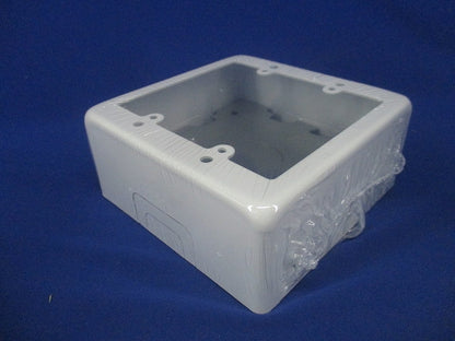 スイッチボックス ワンタッチ 側面ノックアウト 2個用 B型 深型 ホワイト M272