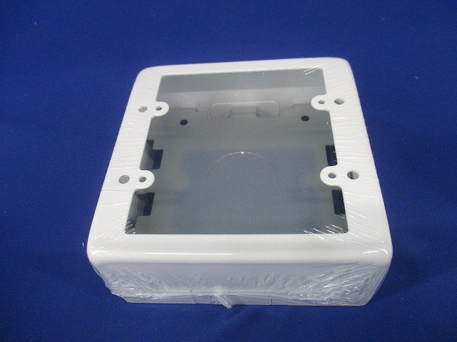 スイッチボックス ワンタッチ 側面ノックアウト 2個用 B型 深型 ホワイト M272