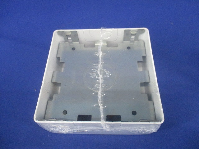 スイッチボックス ワンタッチ 側面ノックアウト 2個用 B型 深型 ホワイト M272