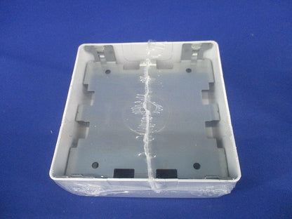 スイッチボックス ワンタッチ 側面ノックアウト 2個用 B型 深型 ホワイト M272