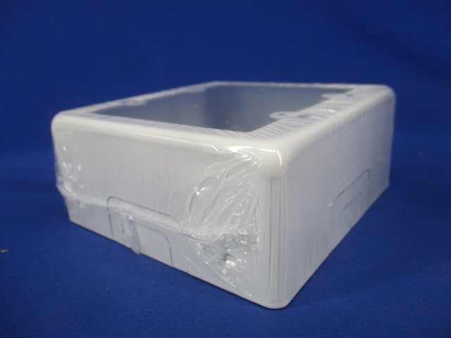 スイッチボックス ワンタッチ 側面ノックアウト 2個用 B型 深型 ホワイト M272