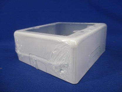 スイッチボックス ワンタッチ 側面ノックアウト 2個用 B型 深型 ホワイト M272