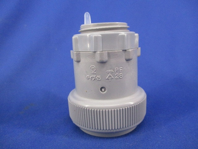コネクタ(PF管用)(ワンタッチ型)(9個入)(グレー) FPK-28YH