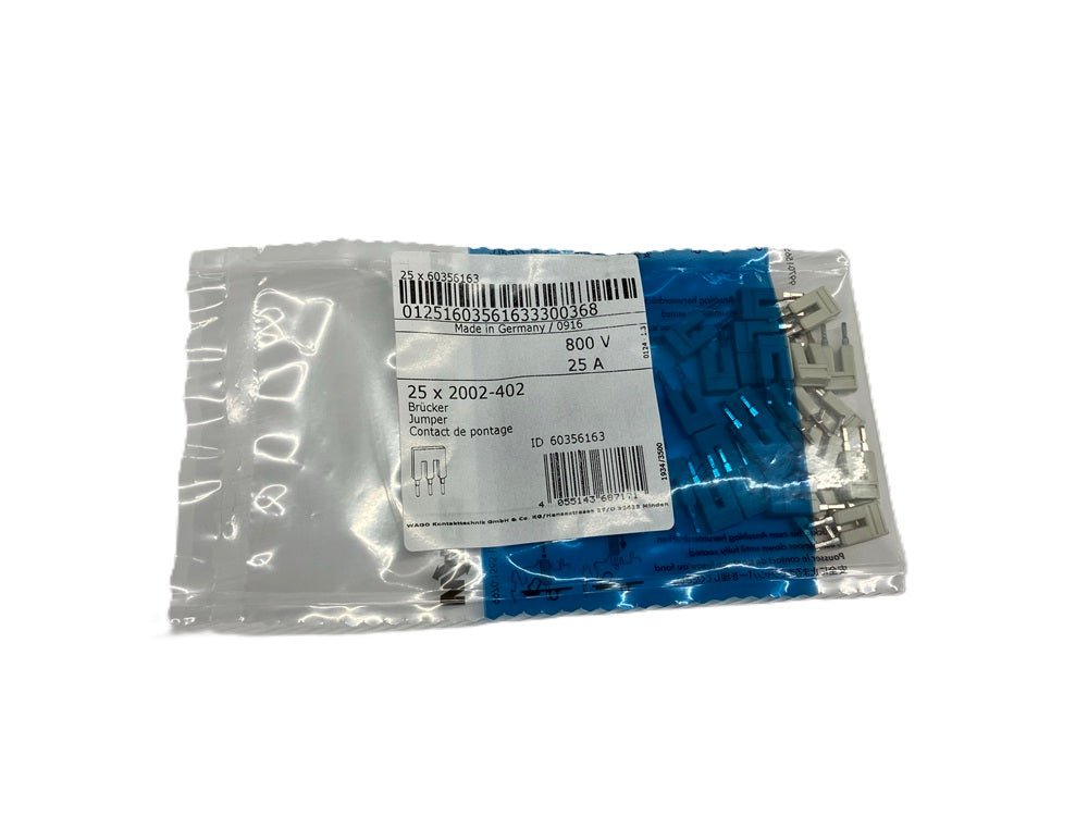 2022シリーズ端子台用ジャンパ 2極用 25個入 2002-402-25
