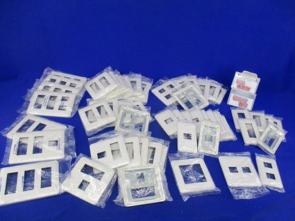 簡易耐火コンセントプレートセット(新品未開封)(混在50枚以上入)(ホワイト)色褪せ有 WTF7708他