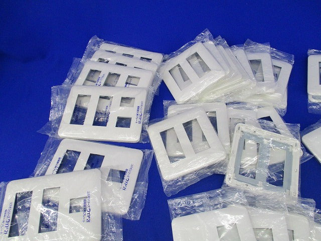 簡易耐火コンセントプレートセット(新品未開封)(混在50枚以上入)(ホワイト)色褪せ有 WTF7708他