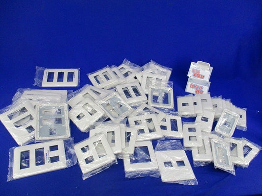 簡易耐火コンセントプレートセット(混在50枚以上入)(ホワイト)新品未開封(色褪せ有) WTF7706他