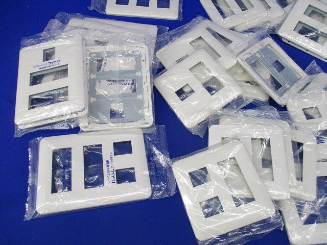 簡易耐火コンセントプレートセット(混在50枚以上入)(ホワイト)新品未開封(色褪せ有) WTF7706他
