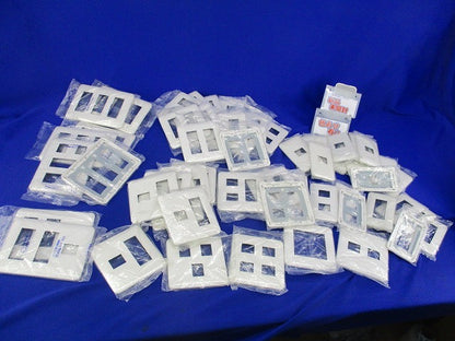 簡易耐火コンセントプレートセット(新品未開封)(混在50枚以上入)(ホワイト)色褪せ有 WTF7708他