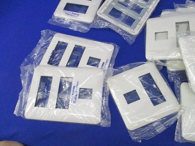 簡易耐火コンセントプレートセット(新品未開封)(混在50枚以上入)(ホワイト)色褪せ有 WTF7708他