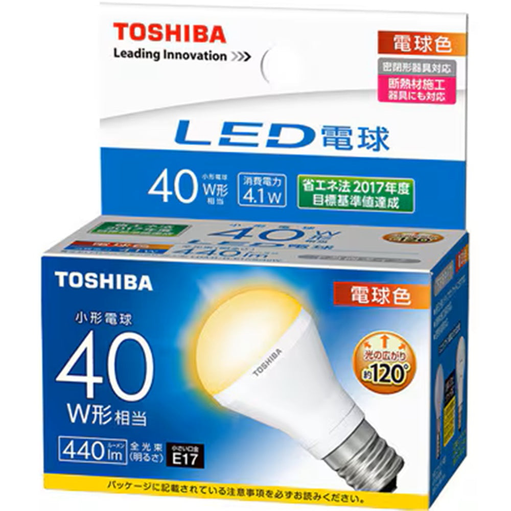 ＬＥＤ電球 ミニクリプトン形 2700 K 電球色 LDA4L-H-E17/S/40W