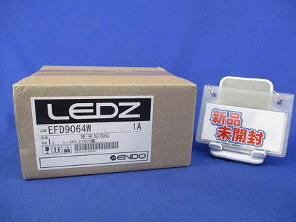 LED軒下用浅型ベースダウンライト(高気密SB型)φ75(温白色)(新品未開梱) EFD9064W