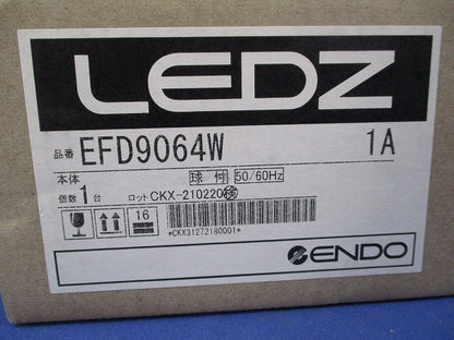 LED軒下用浅型ベースダウンライト(高気密SB型)φ75(温白色)(新品未開梱) EFD9064W