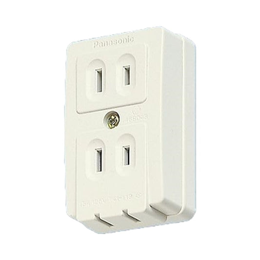 露出コンセント 2P トリプルコンセント 10個入り WK1022W-10