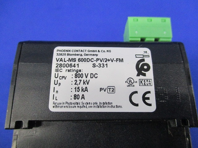 サージ保護機器 VAL-MS600DC-PV/2+V-FM