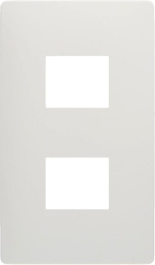 コンセントプレート 2コ用 マットホワイト WTL7002WK