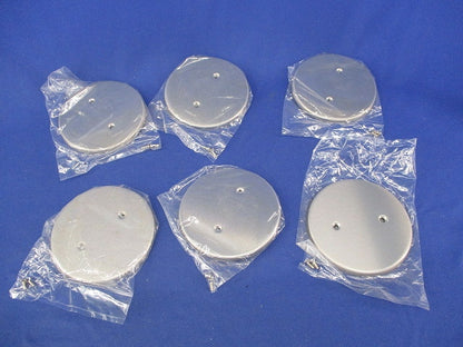 新金属丸型カバープレート(6枚入)キズ・汚れ有 WN7590