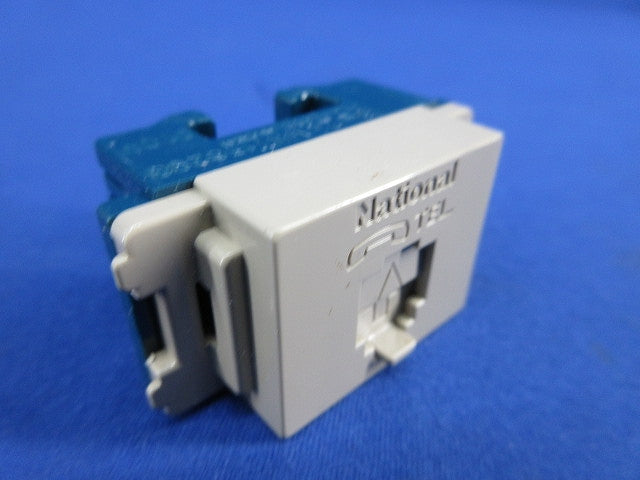 埋込テレホンモジュラジャック (4個入)(利休色)汚れ有 WNT15629G