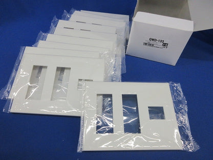 コンセントプレート(10個入)ピュアホワイト QWD-133