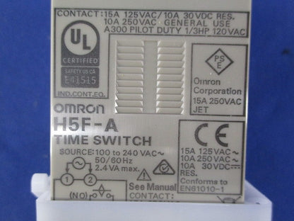 デジタル・デイリータイムスイッチ H5F-A