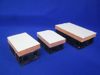 断熱ボード付小判スライドボックスセット(混在5個入)(ほこり・汚れ有) SBG-S-DBF他