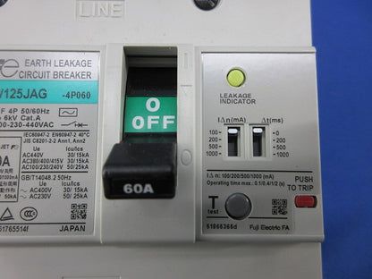 配線用漏電遮断器3P125A EW125JAG