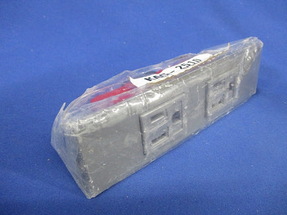 KAGラインアップ 接地コンセントセット(2口) ソリッドグレー KAG-2510