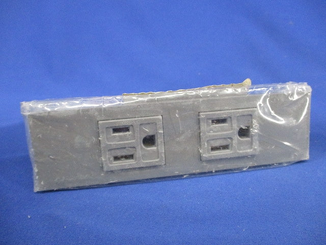 KAGラインアップ 接地コンセントセット(2口) ソリッドグレー KAG-2510