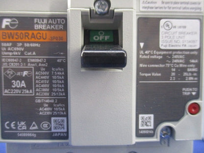 オートブレーカ3P30A BW50RAGU-3P030