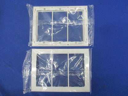 スイッチプレート3連用(4枚入)(ホワイト) WTX8103