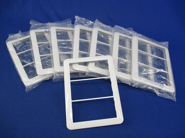 スイッチプレート3連用(8枚入)(ホワイト)(袋破れ有) WTC7103