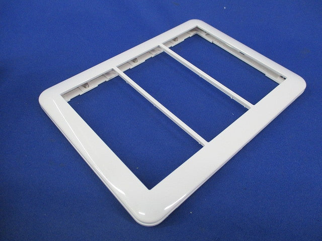 スイッチプレート3連用(8枚入)(ホワイト)(袋破れ有) WTC7103